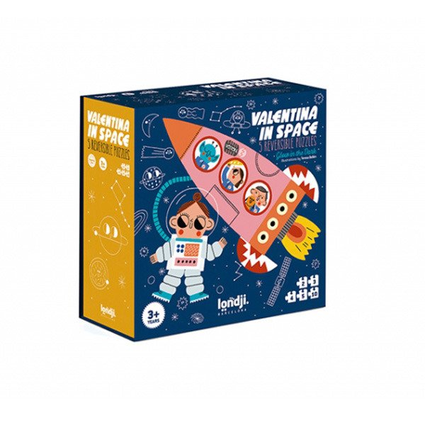 Londji, Puzzle dla dzieci progresywne Walentyna w kosmosie Londji, Puzzle dla dzieci progresywne Walentyna w kosmosie