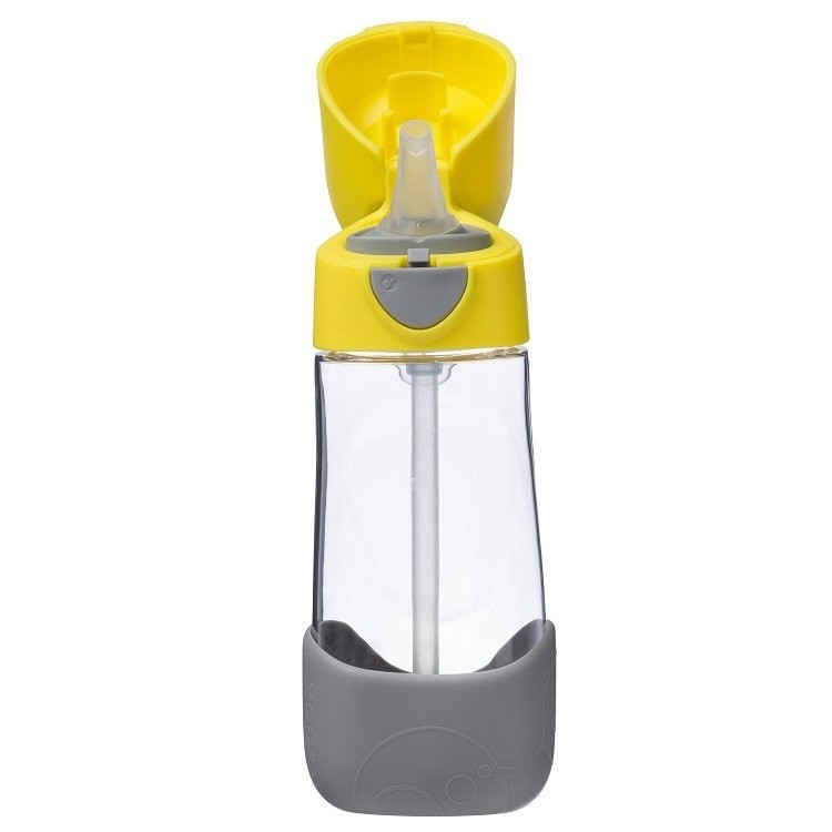 B.Box, Tritanowa butelka ze słomką 450 ml, lemon sherbet B.Box, Tritanowa butelka ze słomką 450 ml, lemon sherbet