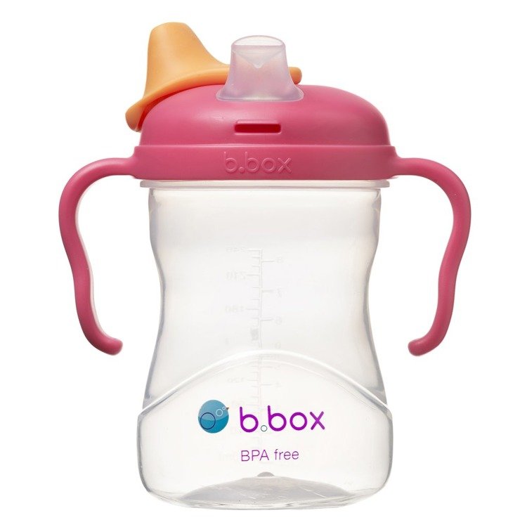 B.Box, Kubek 4w1 240 ml, malinowy B.Box, Kubek 4w1 240 ml, malinowy
