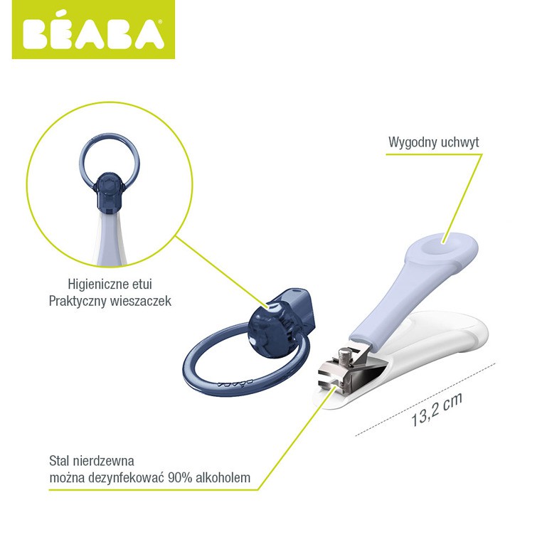 Beaba, obcinaczka do paznokci w etui mineral Beaba, obcinaczka do paznokci w etui mineral