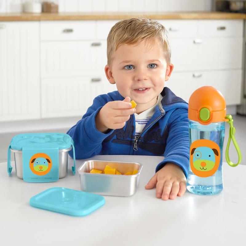 Skip Hop, Stalowe pudełko śniadaniowe Pies Skip Hop, Stalowe pudełko śniadaniowe Pies