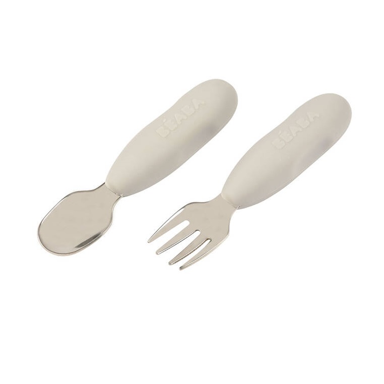 Beaba, Zestaw pierwszych sztućców ze stali nierdzewnej Beaba, Zestaw pierwszych sztućców ze stali nierdzewnej