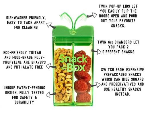 Drink In The Box, SNACK IN THE BOX Pojemnik na przekąski orange