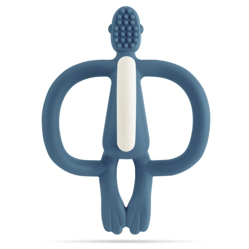 Matchstick Monkey Velvet Navy Gryzak Masujący ze Szczoteczką Matchstick Monkey Velvet Navy Gryzak Masujący ze Szczoteczką