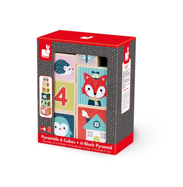 Janod, Piramida wieża drewniana Baby Forest Janod, Piramida wieża drewniana Baby Forest