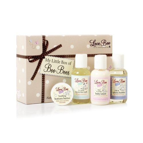 Love Boo, Zestaw dla Maluszka od Stóp do Głów, 4 mini produkty Love Boo, Zestaw dla Maluszka od Stóp do Głów, 4 mini produkty
