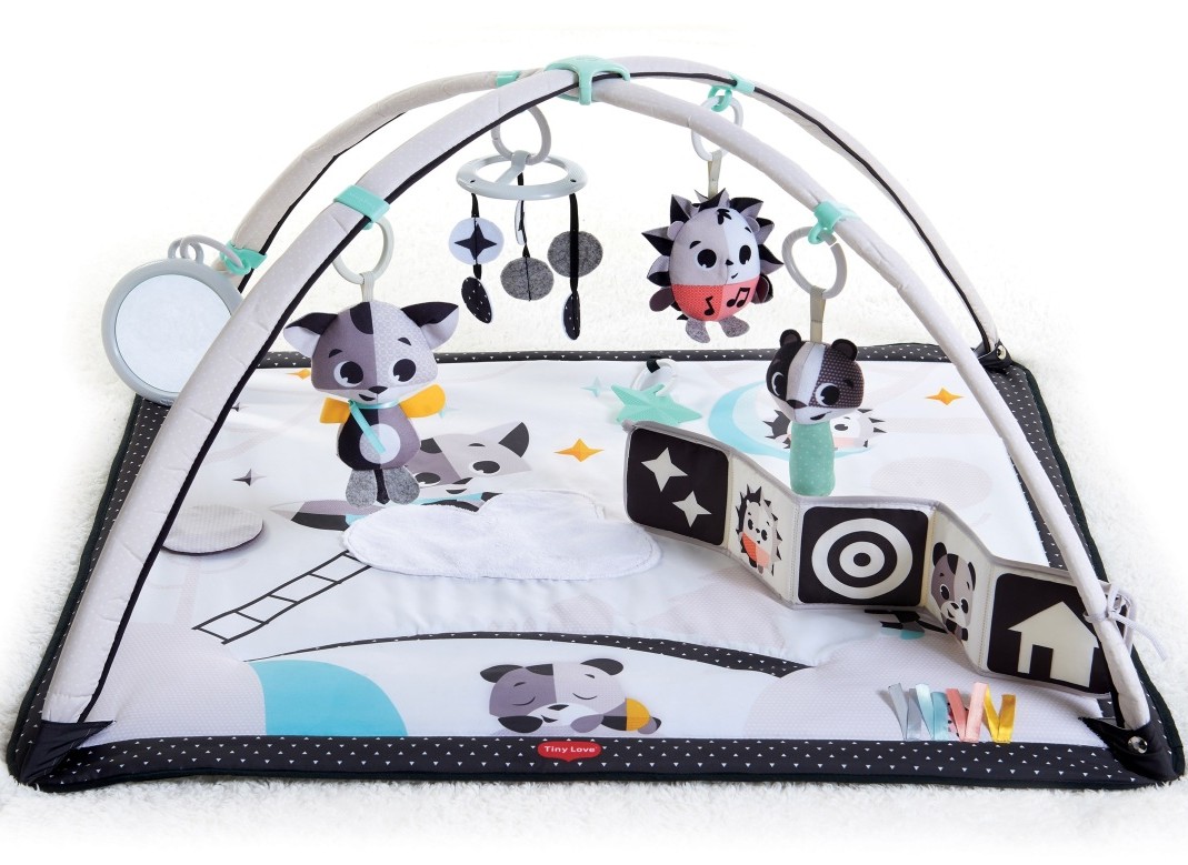 Tiny Love, Gimnastyka dla bobasa z pałąkami - Magiczna Kraina - czarno-biała