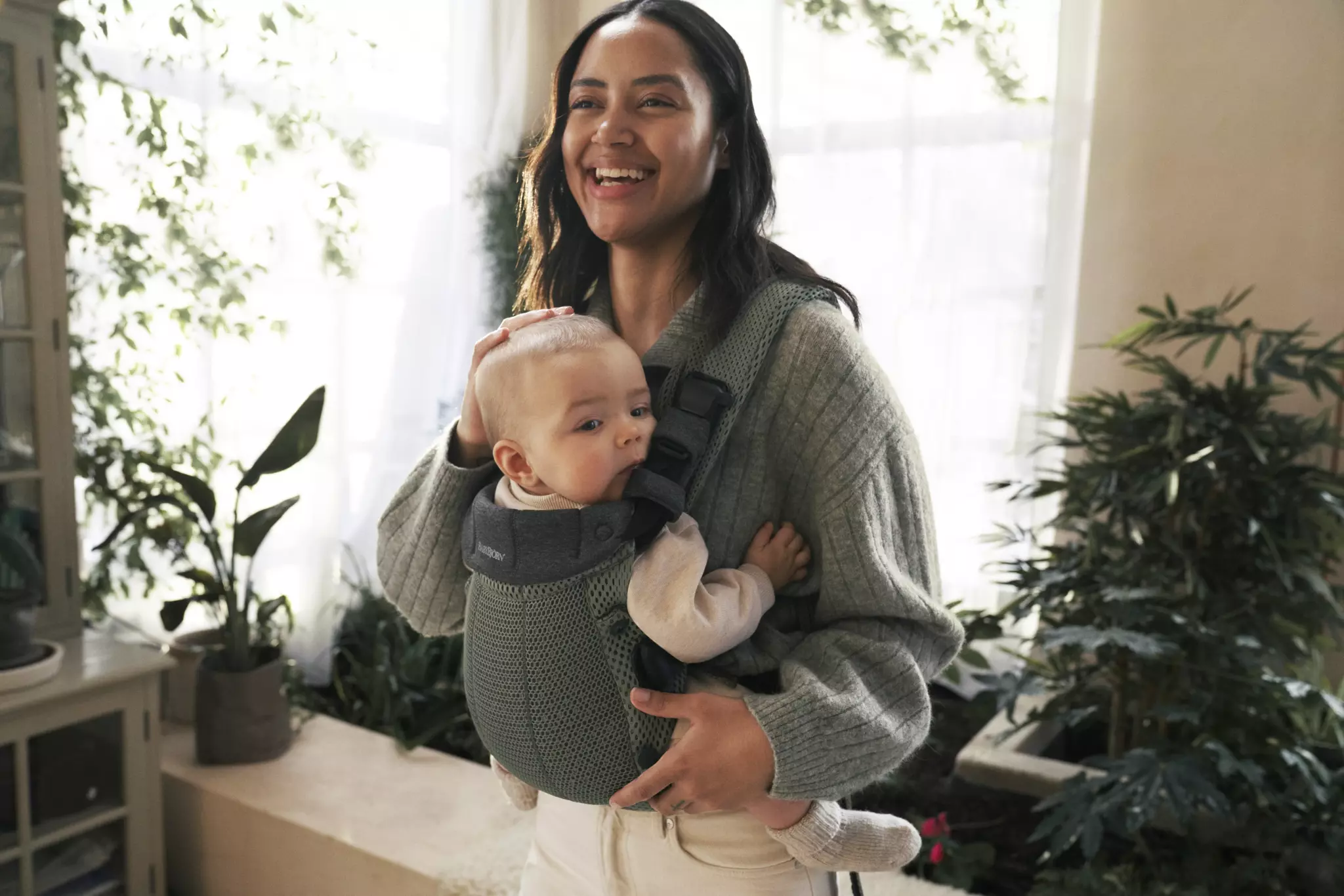 Babybjorn , Nosidełko Harmony 3D Mesh, Zielony Babybjorn , Nosidełko Harmony 3D Mesh, Zielony