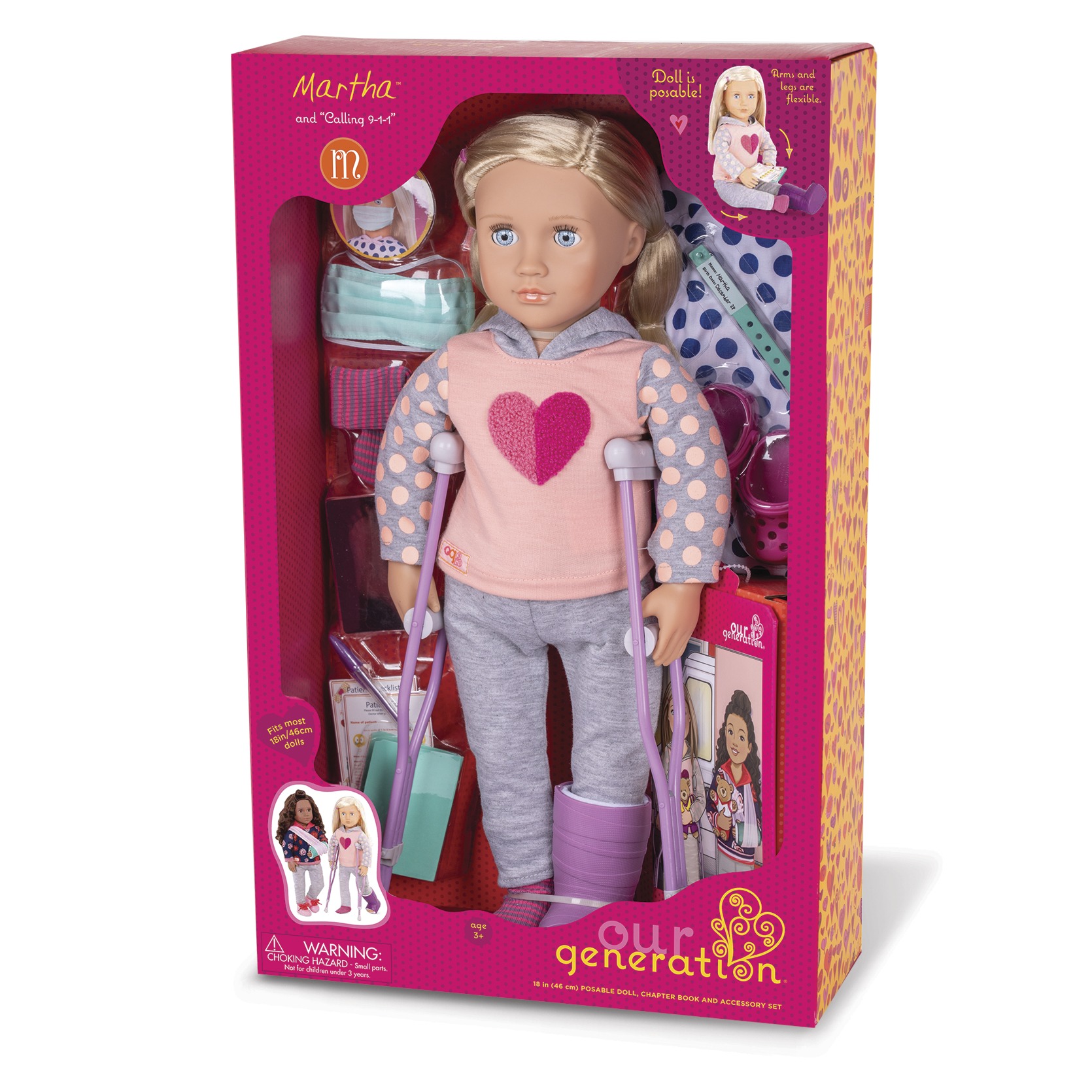 OurGeneration, Lalka MARTHA 46cm z kulami ortopedycznymi