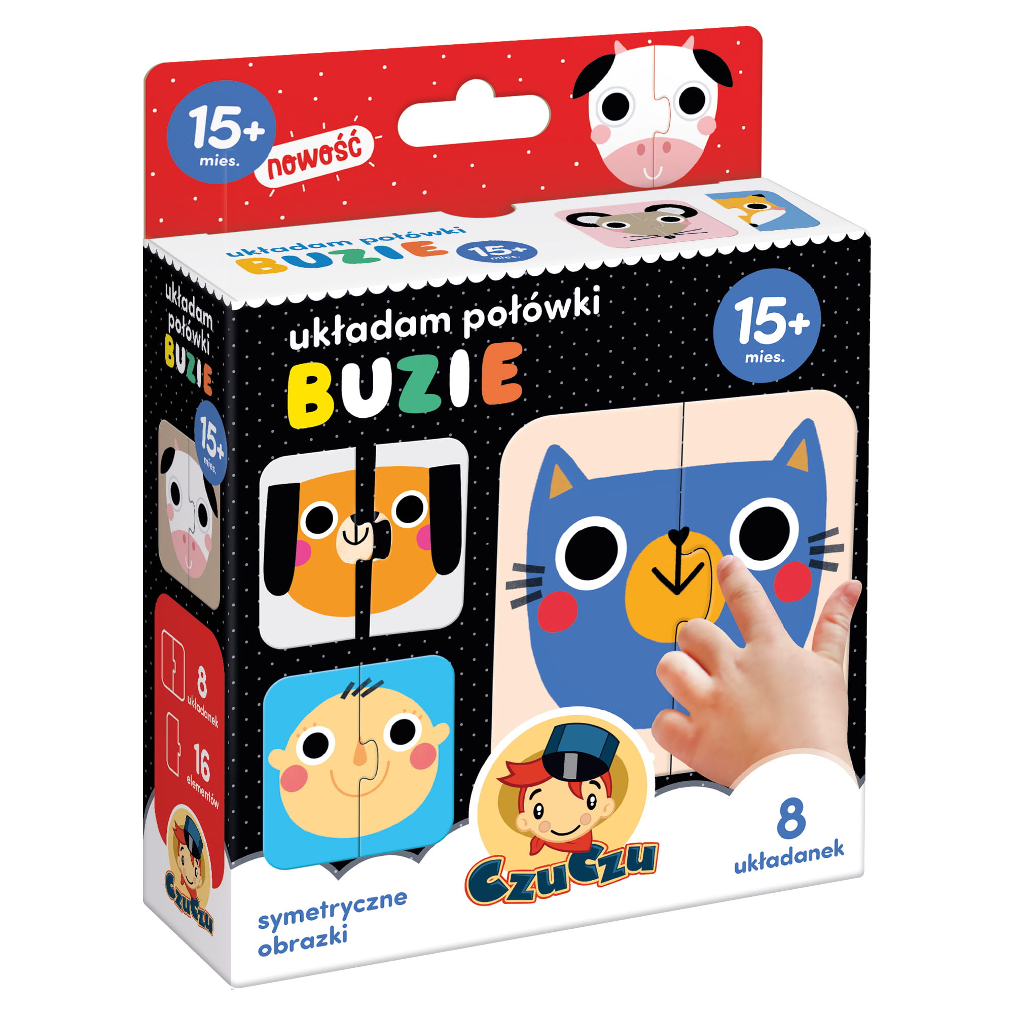 Czuczu, Puzzle Układam połówki Buzie 15+ mies. Czuczu, Puzzle Układam połówki Buzie 15+ mies.