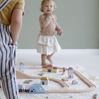 Little dutch, Drewniana kolejka XL - 100 elementów Little dutch, Drewniana kolejka XL - 100 elementów