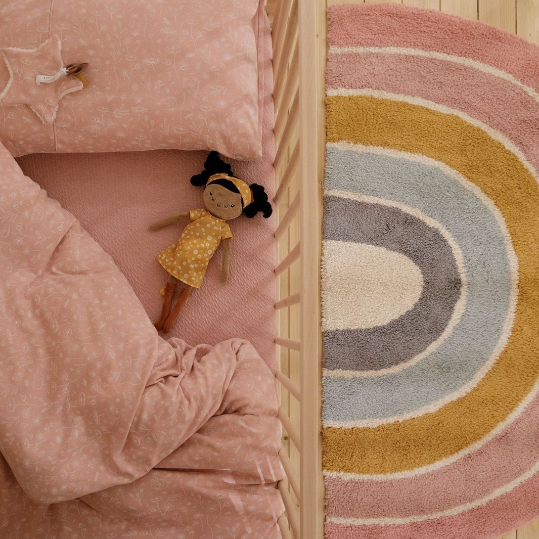 Little Dutch, Dywan Rainbow Pink 80x130cm