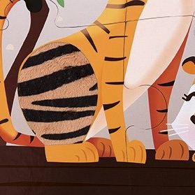 Janod, puzzle sensoryczne 20 elementów Wycieczka do zoo Janod, puzzle sensoryczne 20 elementów Wycieczka do zoo