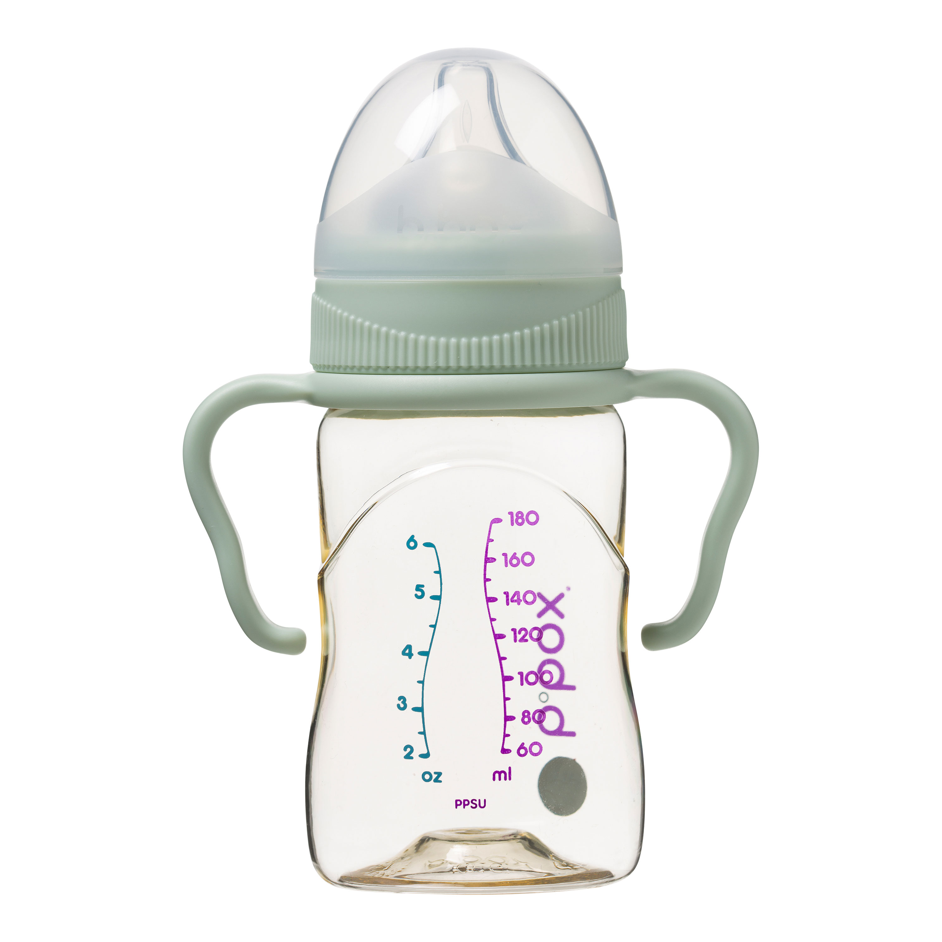 B.Box, Butelka ze smoczkiem do karmienia niemowląt wykonana z PPSU 180ml - Sage B.Box, Butelka ze smoczkiem do karmienia niemowląt wykonana z PPSU 180ml - Sage