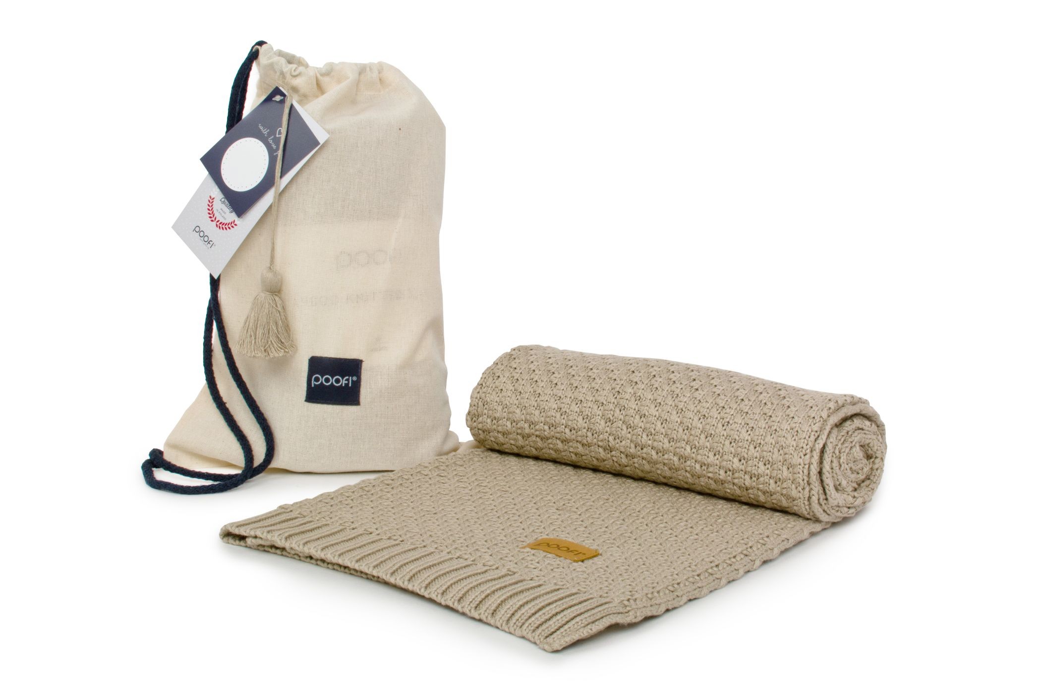 Poofi, Kocyk bambusowy capuccino