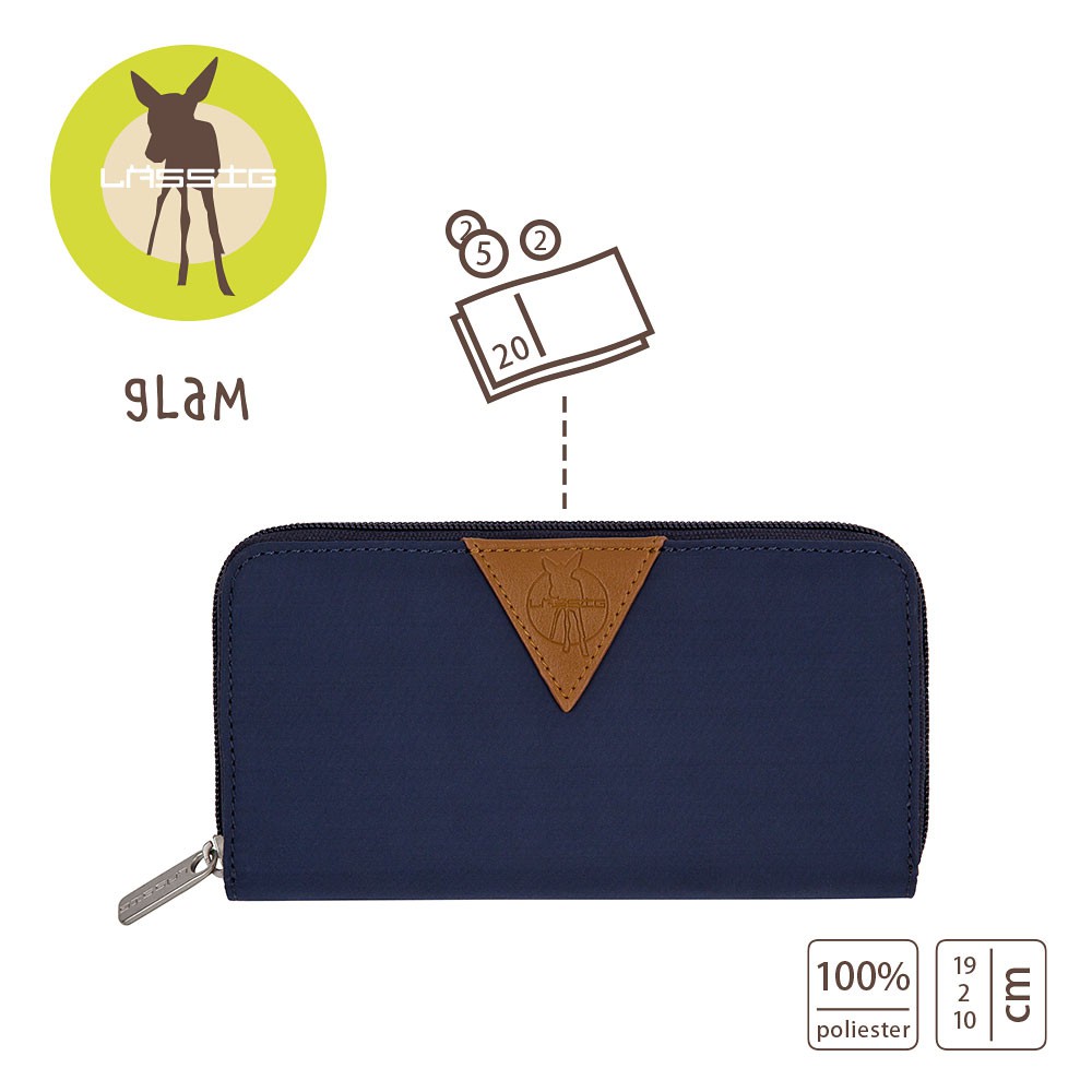 Lassig, glam Label Portfel Signature Navy Lassig, glam Label Portfel Signature Navy