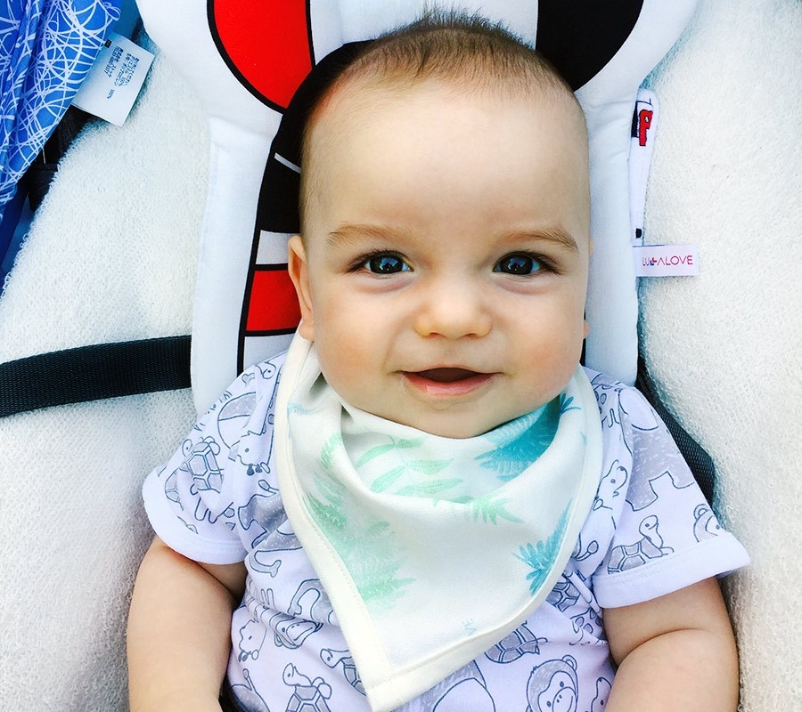 Lullalove, Śliniaczek / apaszka paprocie - mięta