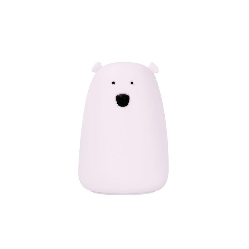 Rabbit&Friends, Lampka Silikonowa duży miś Lawenda