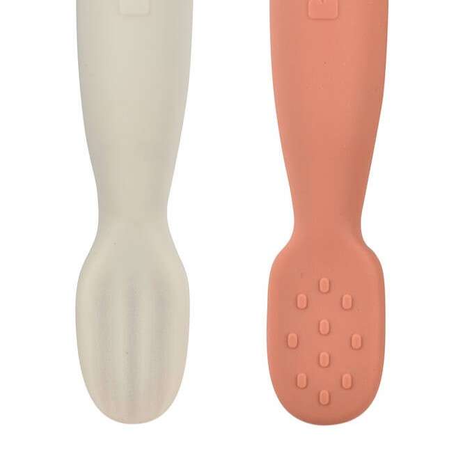 Beaba, Zestaw 2 silikonowych pierwszych łyżeczek-gryzaków