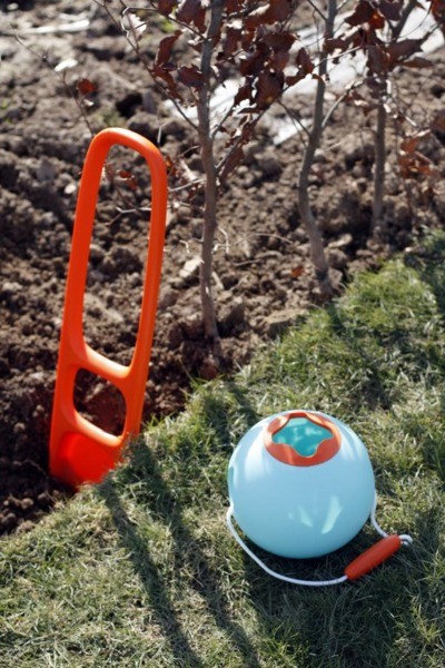 Quut, Scoppi Łopatka z sitkiem Bungee Grey + Vintage Blue Quut, Scoppi Łopatka z sitkiem Bungee Grey + Vintage Blue