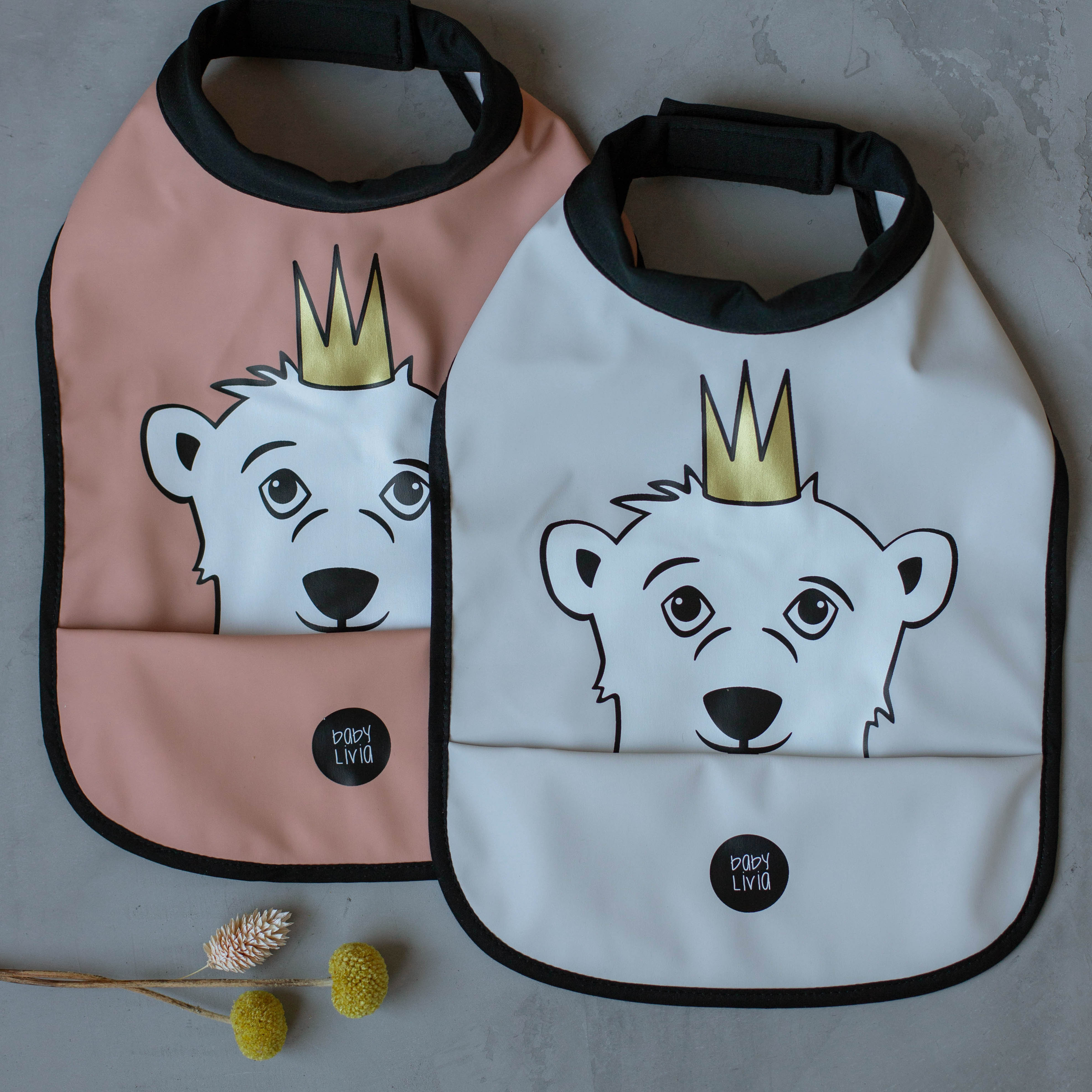 Baby Livia, Śliniak Mint Miś Baby Livia, Śliniak Mint Miś