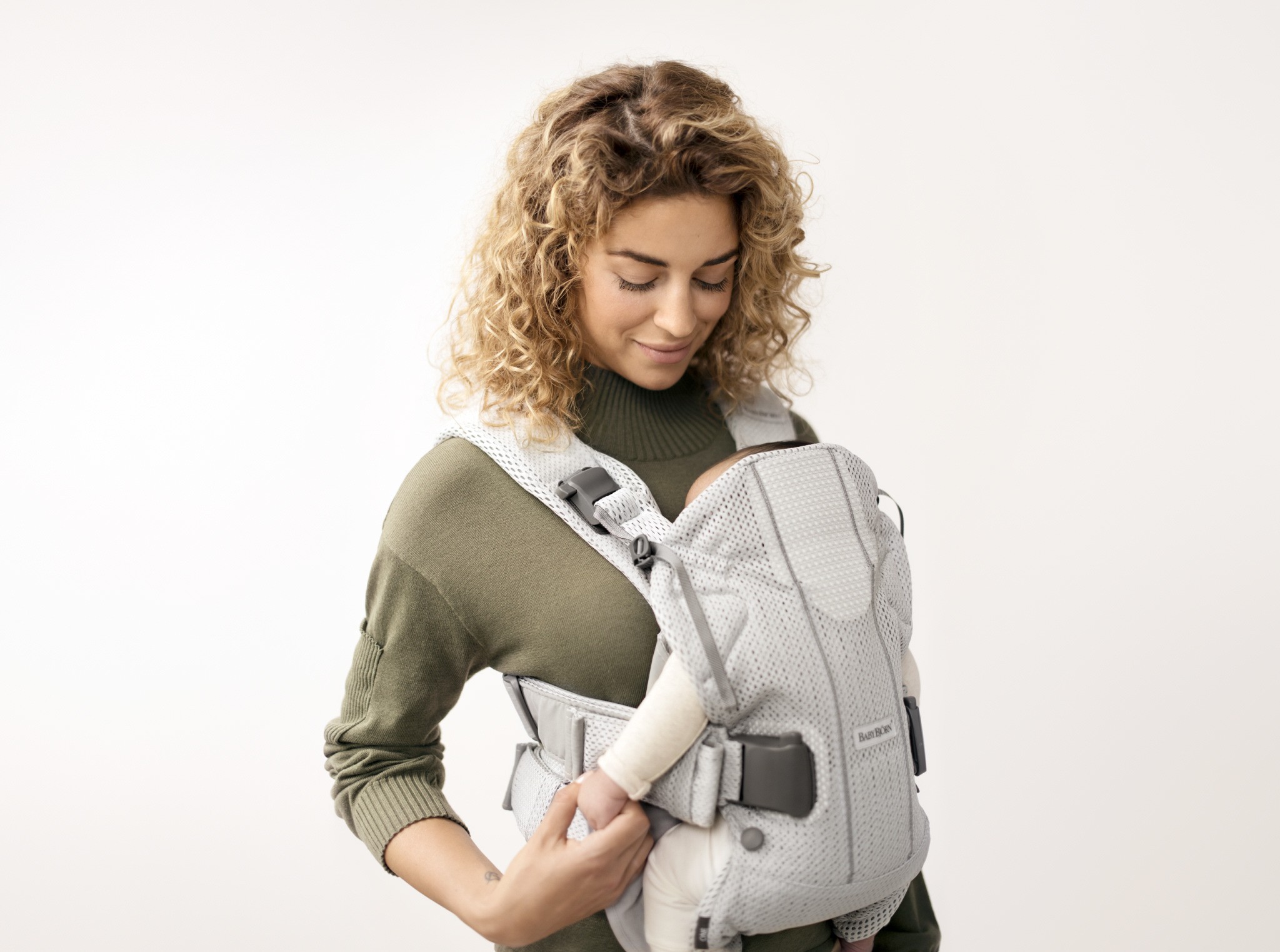 BabyBjorn, ONE AIR - nosidełko, Srebrny BabyBjorn, ONE AIR - nosidełko, Srebrny
