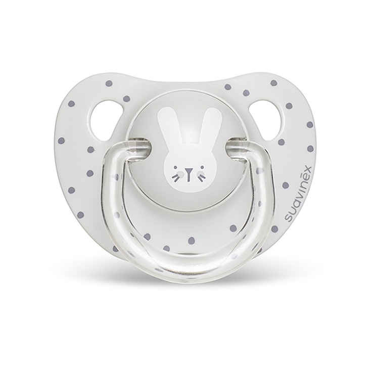 Suavinex, Smoczek anatomiczny HYGGE 18M+ - królik szary Suavinex, Smoczek anatomiczny HYGGE 18M+ - królik szary