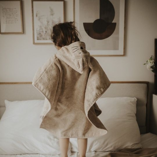 My Memi, Bambusowy duży ręcznik light grey