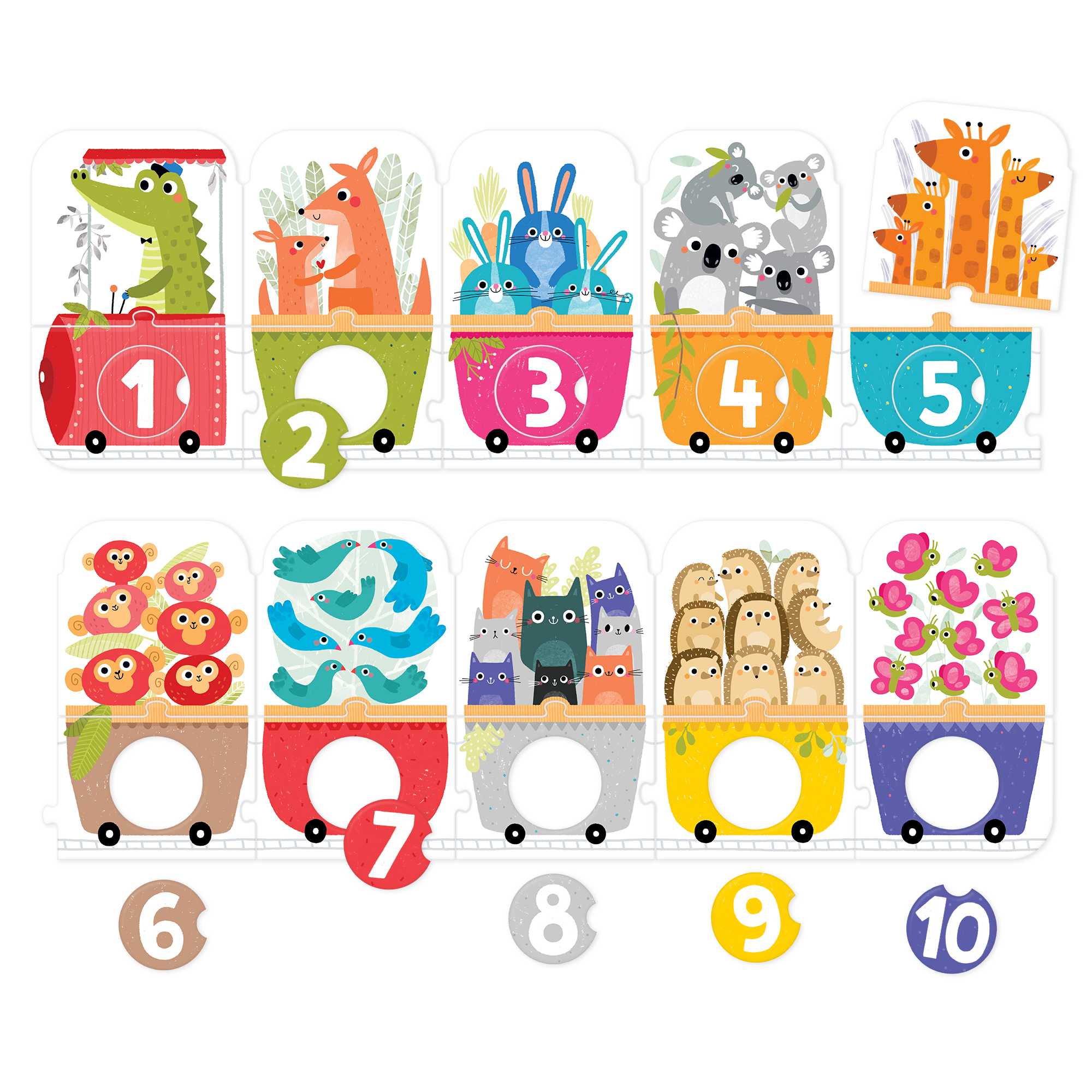 Czuczu, Puzzle z dziurką Pociąg do liczenia